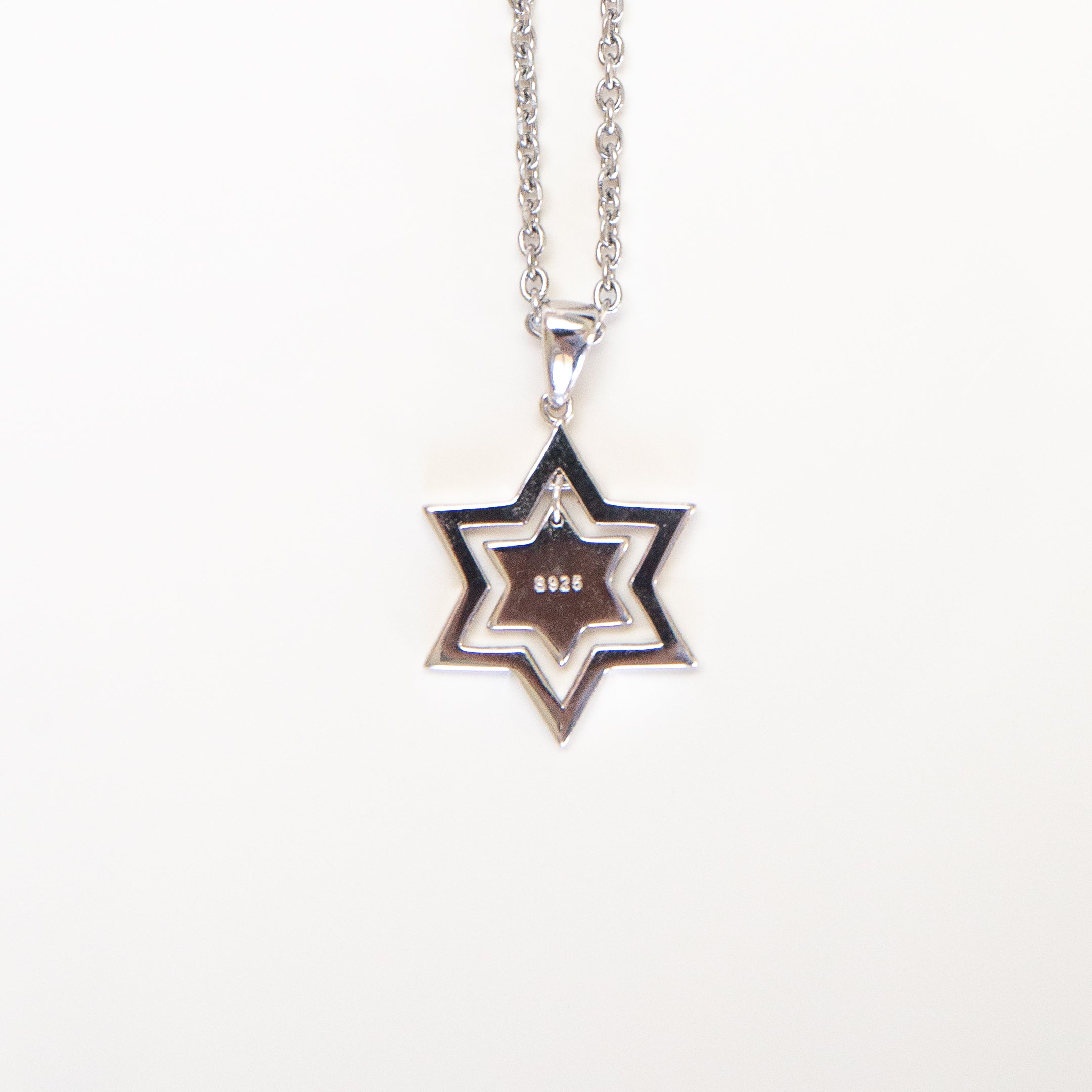 Pave Magen David Necklace II - SILVER – The Sterling Society